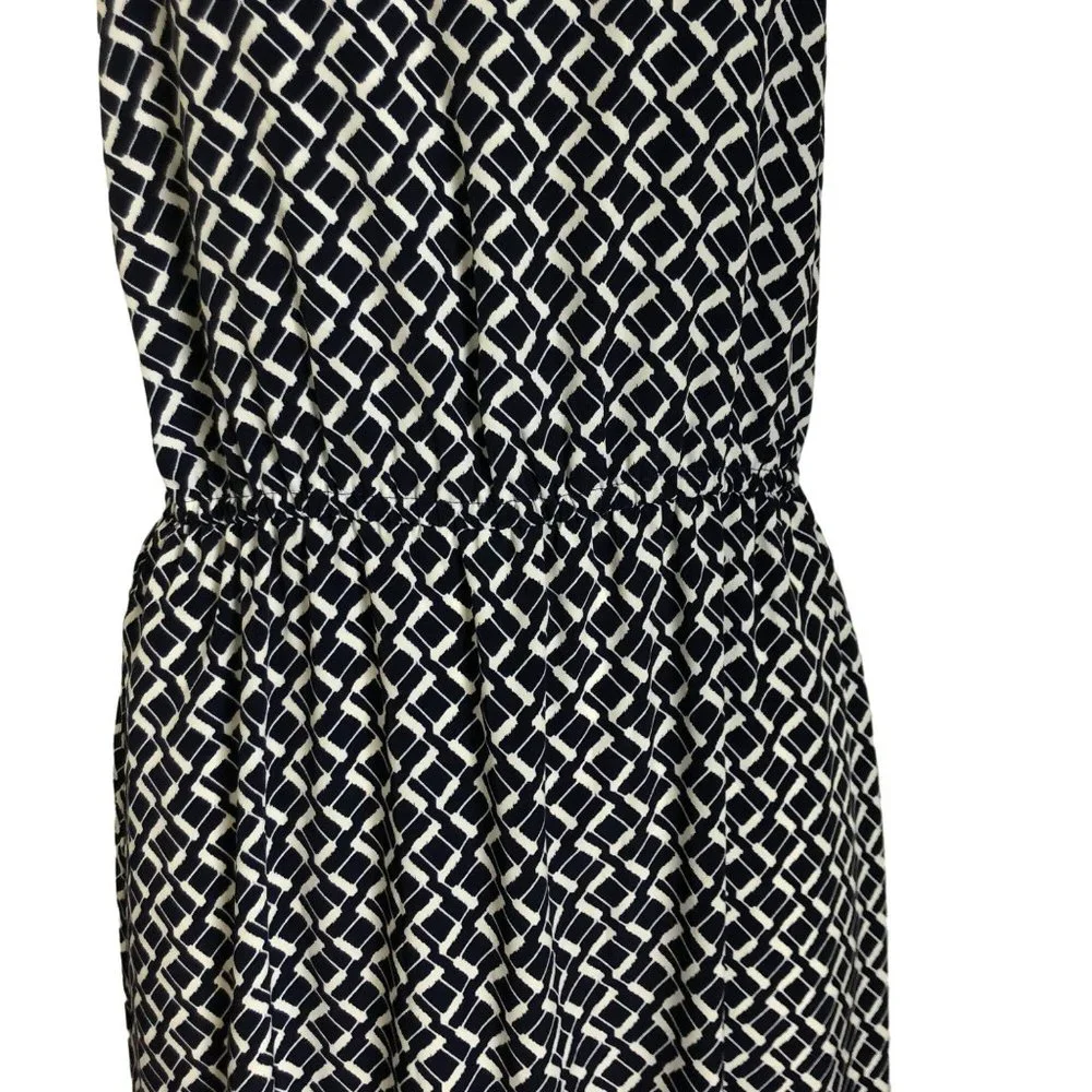 Banana Republic Geometric Spaghetti Sleeveless Maxi Dress Size:8 - Picture 4 of 13